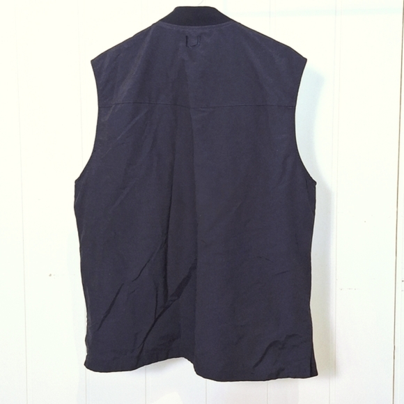 SCOTTeVEST 101 Men's Navy Travel Vest 9 Hidden Pockets Sz L Very Good Condition - Picture 3 of 4